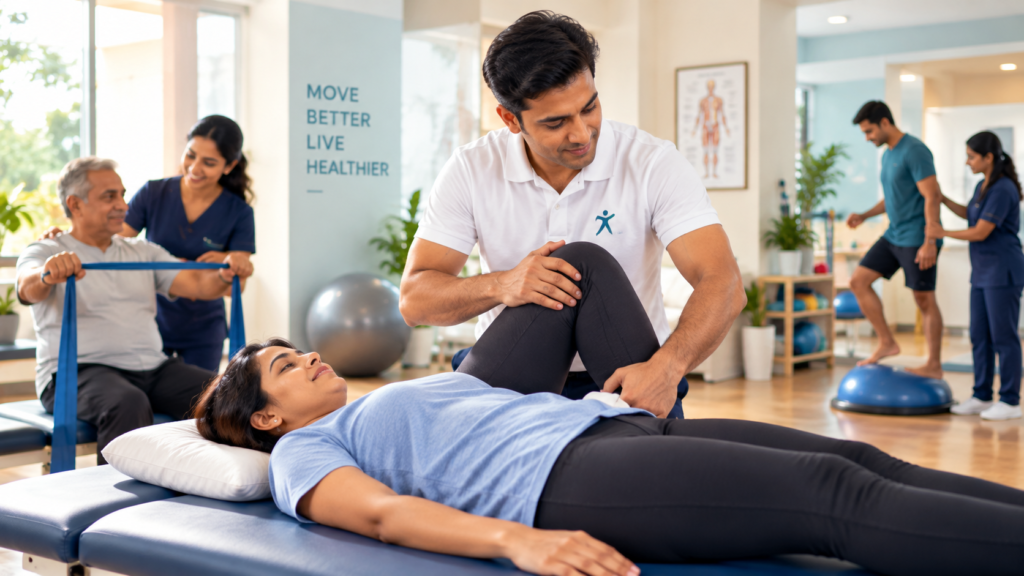 multispecialty physiotherapy clinic in action