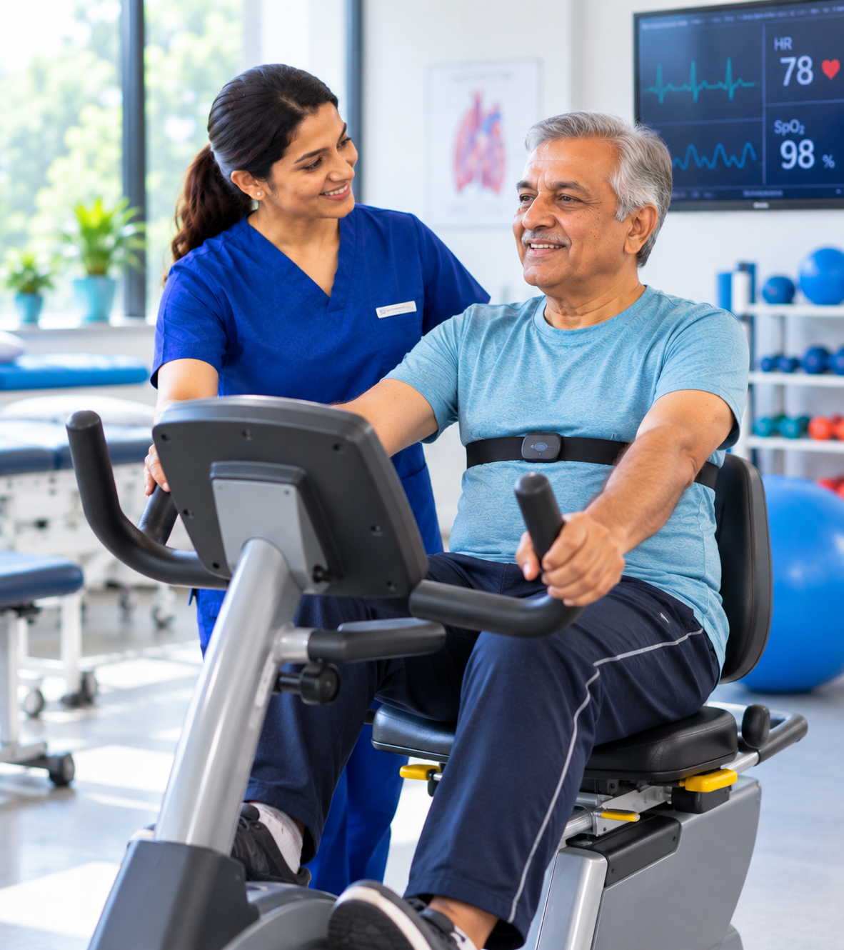 supportive cardiac rehabilitation session
